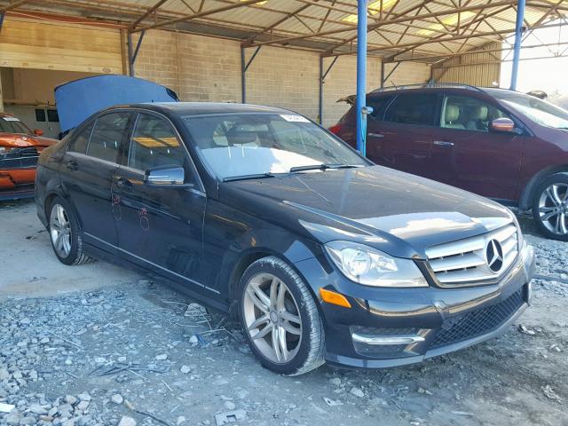 WDDGF4HB3DR268624 - 2013 MERCEDES-BENZ C 250 BLACK photo 1