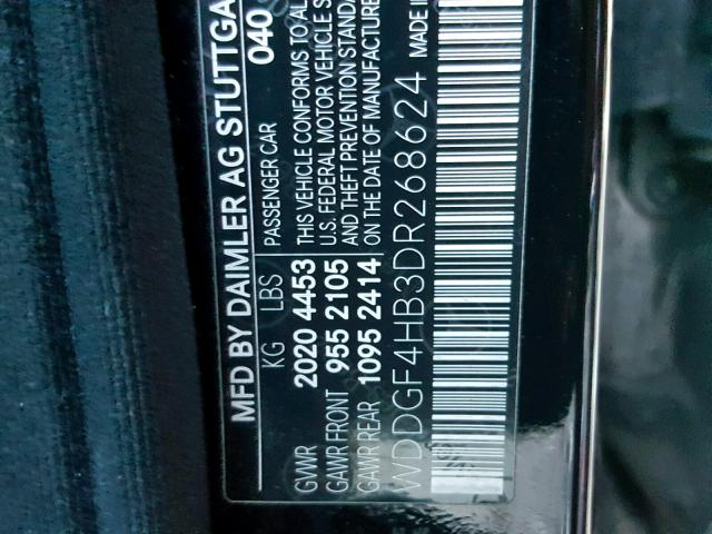 WDDGF4HB3DR268624 - 2013 MERCEDES-BENZ C 250 BLACK photo 10