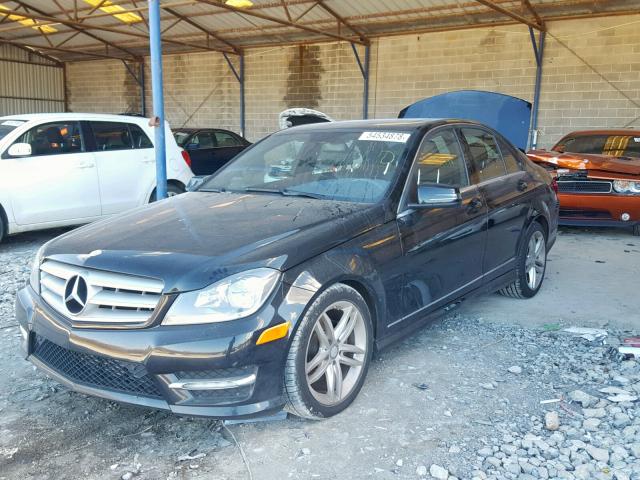 WDDGF4HB3DR268624 - 2013 MERCEDES-BENZ C 250 BLACK photo 2