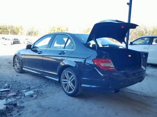 WDDGF4HB3DR268624 - 2013 MERCEDES-BENZ C 250 BLACK photo 3