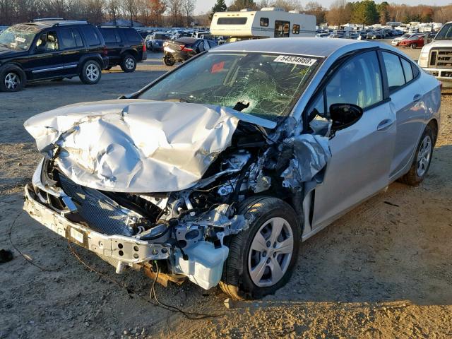 1G1BC5SM0J7208944 - 2018 CHEVROLET CRUZE LS SILVER photo 2