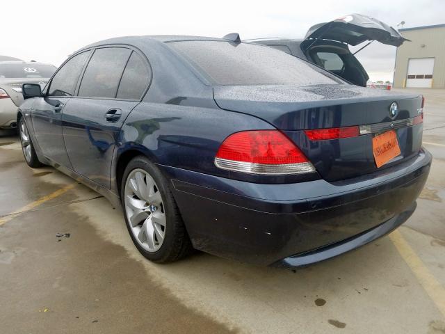 WBAGN63525DS57328 - 2005 BMW 745 LI BLUE photo 3