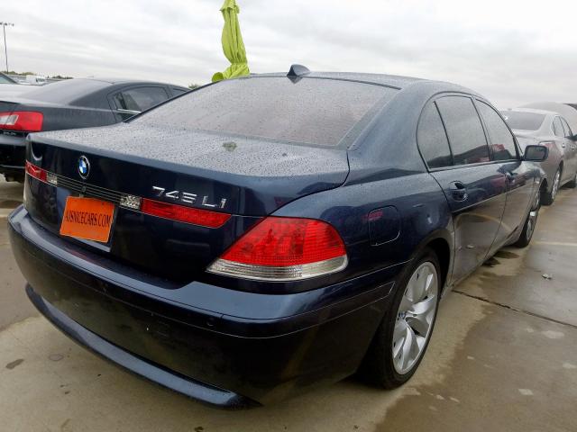 WBAGN63525DS57328 - 2005 BMW 745 LI BLUE photo 4