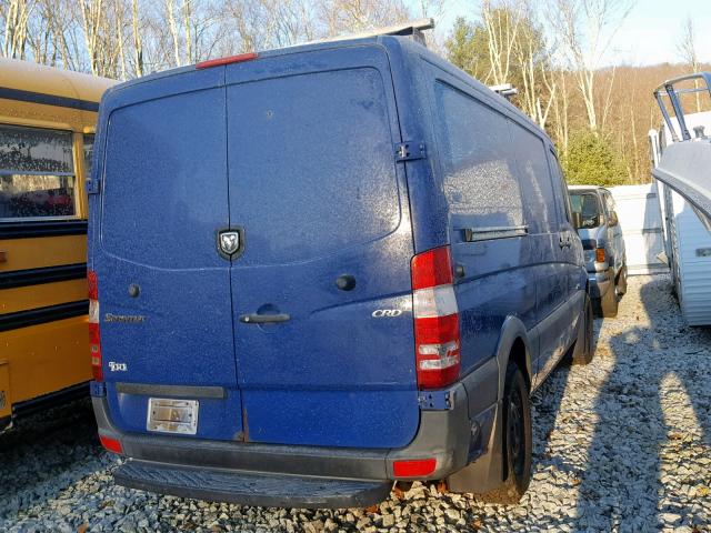 WD0PE745X85273533 - 2008 DODGE SPRINTER 2 BLUE photo 4