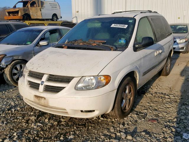 1D4GP45R86B757365 - 2006 DODGE CARAVAN SX WHITE photo 2