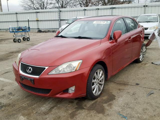 JTHCK262982023397 - 2008 LEXUS IS 250 RED photo 2