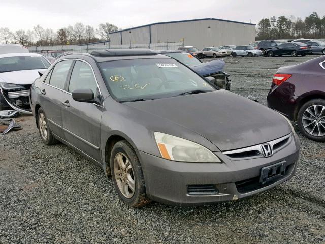 1HGCM56867A205145 - 2007 HONDA ACCORD EX BROWN photo 1