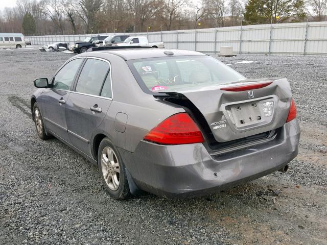 1HGCM56867A205145 - 2007 HONDA ACCORD EX BROWN photo 3