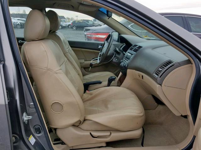 1HGCM56867A205145 - 2007 HONDA ACCORD EX BROWN photo 5