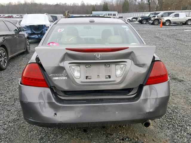 1HGCM56867A205145 - 2007 HONDA ACCORD EX BROWN photo 9