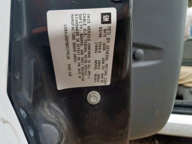 1G8AJ55F86Z179110 - 2006 SATURN ION LEVEL WHITE photo 10