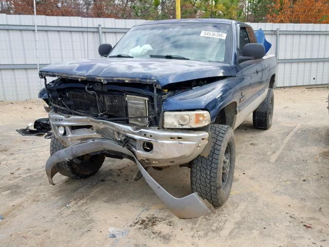 3B7KF23641G231502 - 2001 DODGE RAM 2500 BLUE photo 2