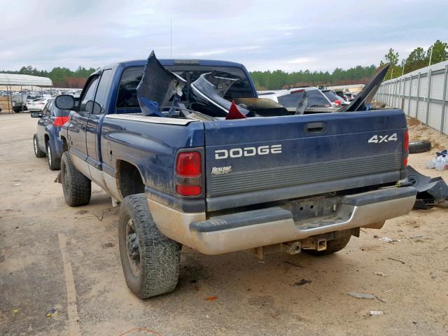 3B7KF23641G231502 - 2001 DODGE RAM 2500 BLUE photo 3