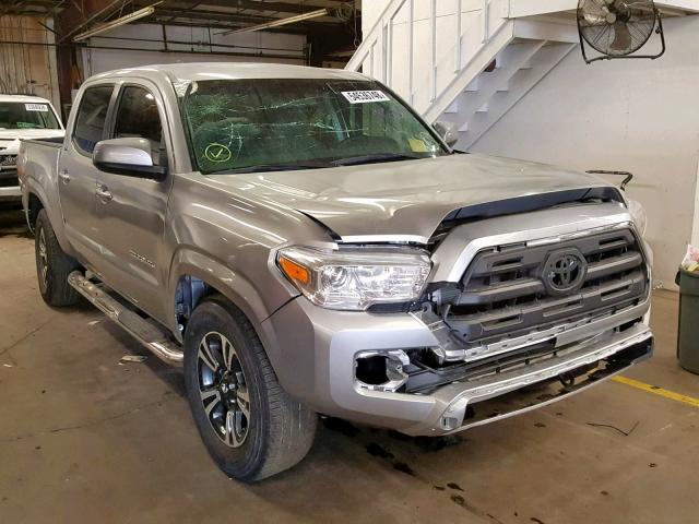 5TFCZ5ANXGX003547 - 2016 TOYOTA TACOMA DOU SILVER photo 1