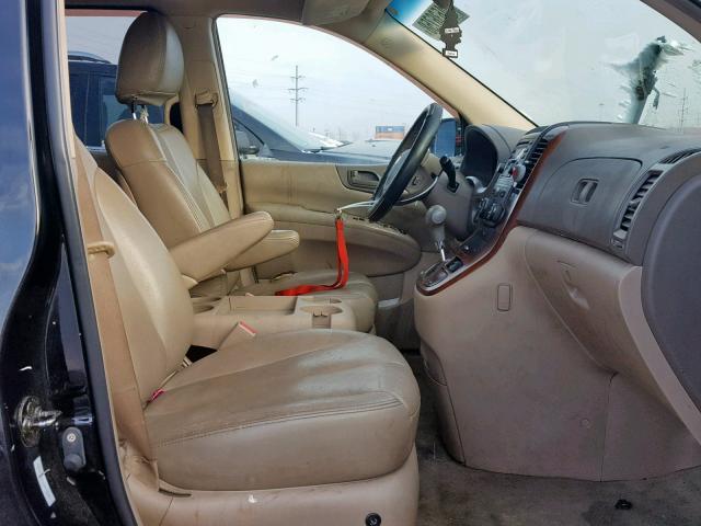 KNDMB233466097982 - 2006 KIA SEDONA EX BLACK photo 5