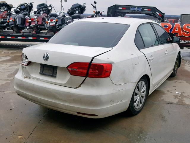3VW2K7AJXDM267861 - 2013 VOLKSWAGEN JETTA BASE Սպիտակ լուսանկար 4