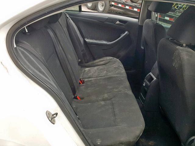3VW2K7AJXDM267861 - 2013 VOLKSWAGEN JETTA BASE Սպիտակ լուսանկար 6