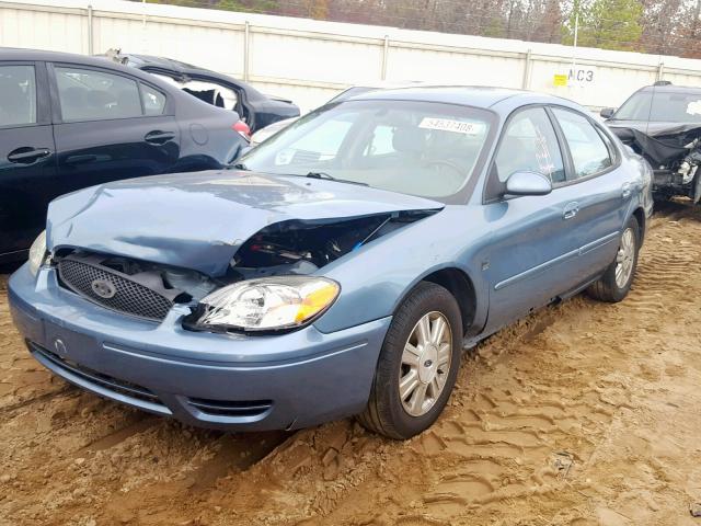 1FAFP56S55A239885 - 2005 FORD TAURUS SEL BLUE photo 2