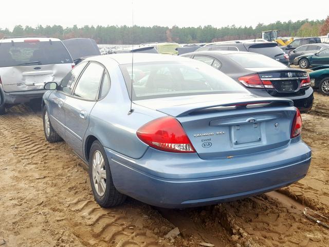 1FAFP56S55A239885 - 2005 FORD TAURUS SEL BLUE photo 3