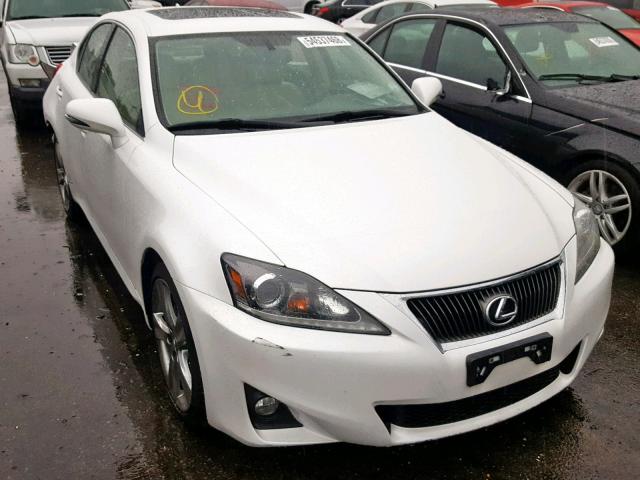 JTHBF5C26C5175859 - 2012 LEXUS IS 250 WHITE photo 1