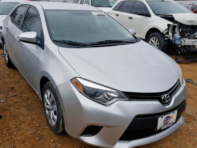 2T1BURHEXEC176097 - 2014 TOYOTA COROLLA L SILVER photo 1