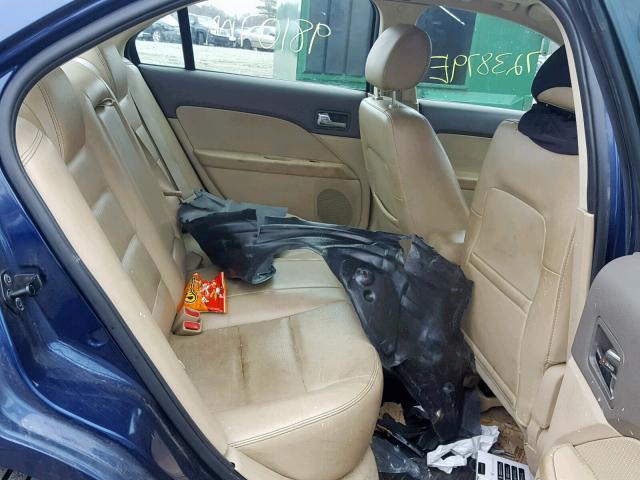 3FAHP07177R172961 - 2007 FORD FUSION SE BLUE photo 6