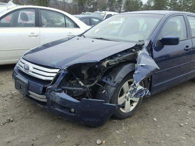 3FAHP07177R172961 - 2007 FORD FUSION SE BLUE photo 9