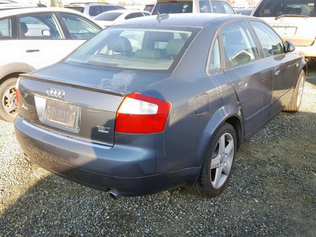 WAULC68E05A116272 - 2005 AUDI A4 1.8T QU GRAY photo 4