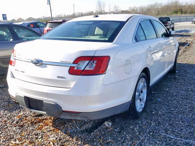 1FAHP2EW4BG183166 - 2011 FORD TAURUS SEL WHITE photo 4