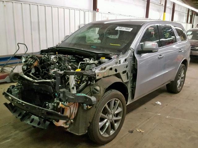 1C4RDJDG0HC796994 - 2017 DODGE DURANGO GT GRAY photo 2