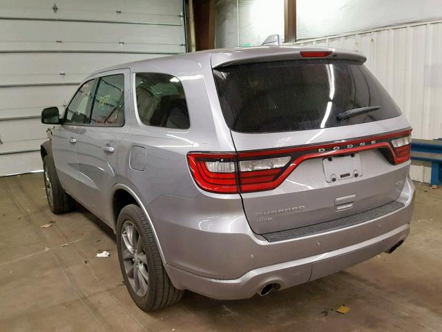 1C4RDJDG0HC796994 - 2017 DODGE DURANGO GT GRAY photo 3