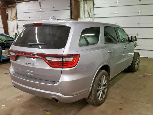 1C4RDJDG0HC796994 - 2017 DODGE DURANGO GT GRAY photo 4