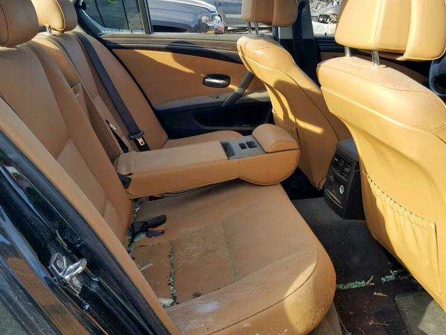WBANW53598CT51523 - 2008 BMW 550 I BLACK photo 6