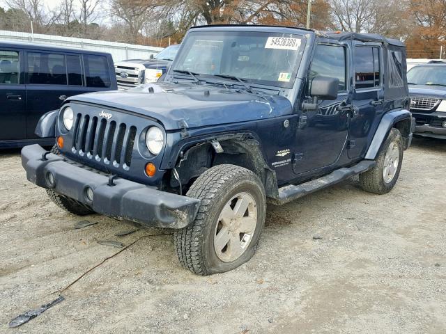 1J4GA59147L175388 - 2007 JEEP WRANGLER S BLUE photo 2