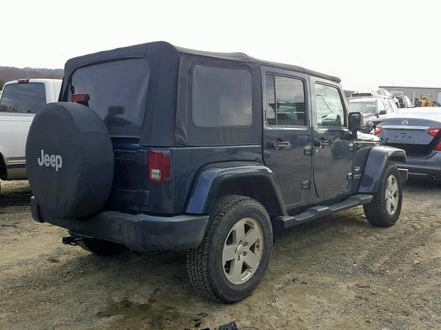 1J4GA59147L175388 - 2007 JEEP WRANGLER S BLUE photo 4