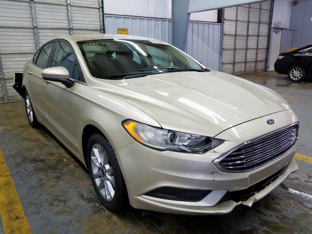 3FA6P0H7XHR211831 - 2017 FORD FUSION SE GOLD photo 1