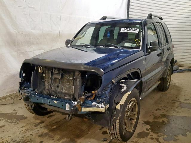 1J4GL38K45W649991 - 2005 JEEP LIBERTY RE BLUE photo 2