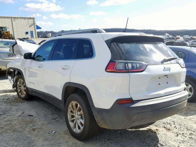 1C4PJLCB1KD178473 - 2019 JEEP CHEROKEE L WHITE photo 3