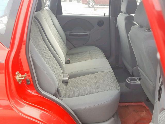 KL1TD62605B384533 - 2005 CHEVROLET AVEO BASE Qırmızı foto 6