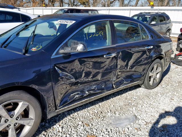 1G1ZC5E03CF150487 - 2012 CHEVROLET MALIBU 1LT BLACK photo 9