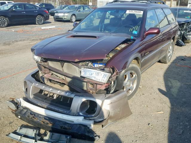 4S3BG6858X7629661 - 1999 SUBARU LEGACY OUT MAROON photo 2