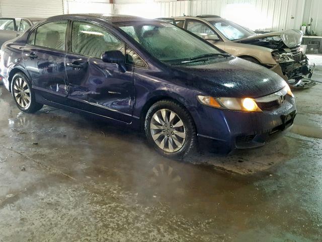 2HGFA1F99AH532512 - 2010 HONDA CIVIC EXL BLUE photo 1