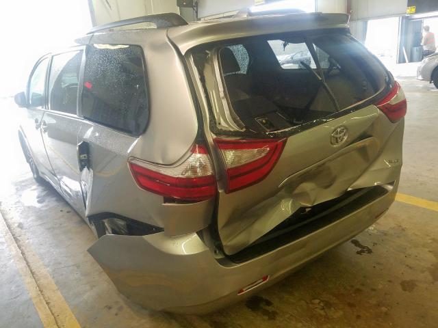 5TDYZ3DC1KS015444 - 2019 TOYOTA SIENNA LIM SILVER photo 3