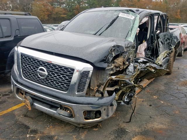 1N6AA1E69HN534923 - 2017 NISSAN TITAN BLACK photo 2