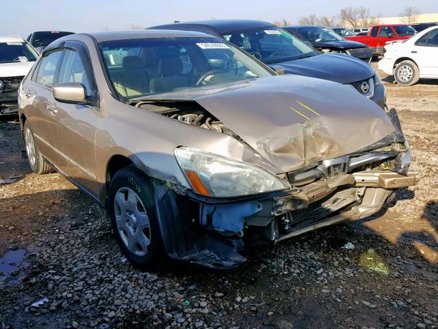 1HGCM56405A189373 - 2005 HONDA ACCORD LX GOLD photo 1