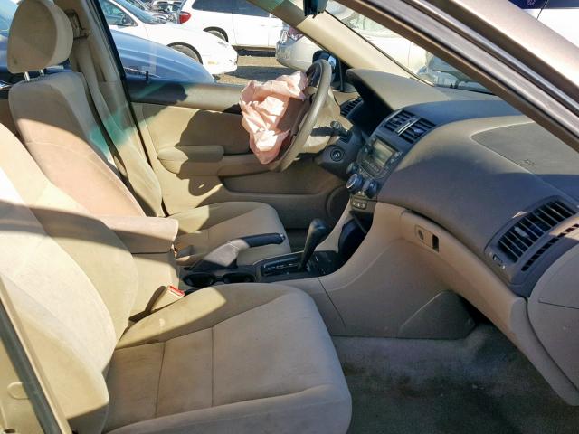 1HGCM56405A189373 - 2005 HONDA ACCORD LX GOLD photo 5