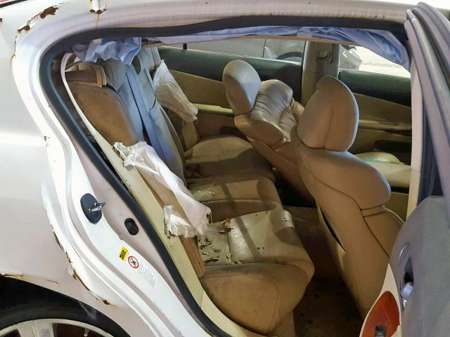 JTHBE96S370023353 - 2007 LEXUS GS 350 WHITE photo 6