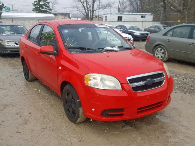 KL1TD56677B112892 - 2007 CHEVROLET AVEO BASE Қызыл фото 1