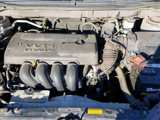 2T1KR32E44C261393 - 2004 TOYOTA COROLLA MA GRAY photo 7