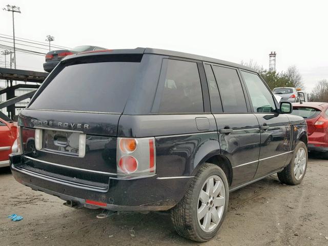 SALME11454A158319 - 2004 LAND ROVER RANGE ROVE BLACK photo 4